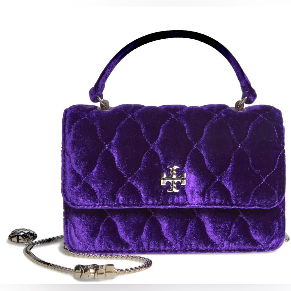Tory Burch Kira Chevron Mini velvet bag